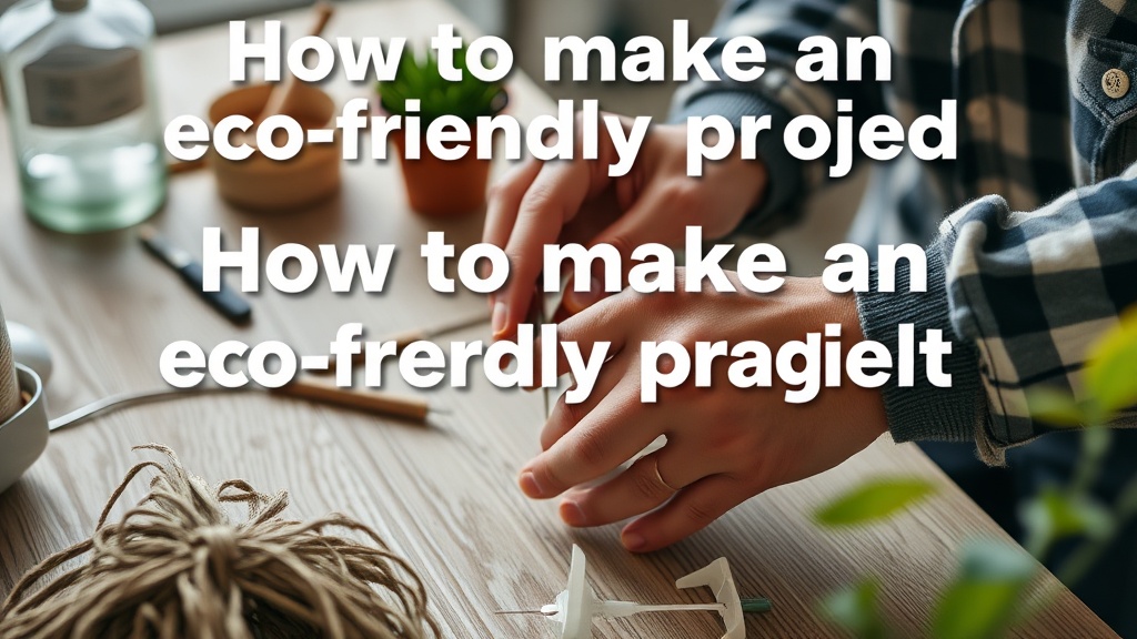 How to make an eco-friendly project: A complete step-by-ste…