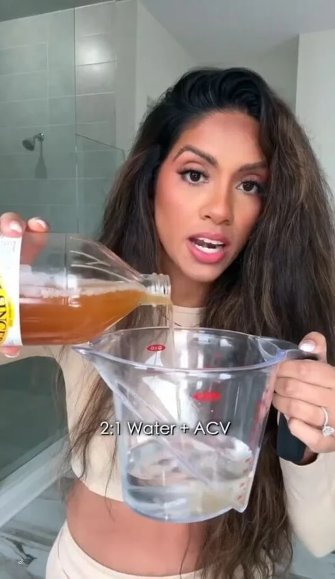 apple cider vinegar rinse