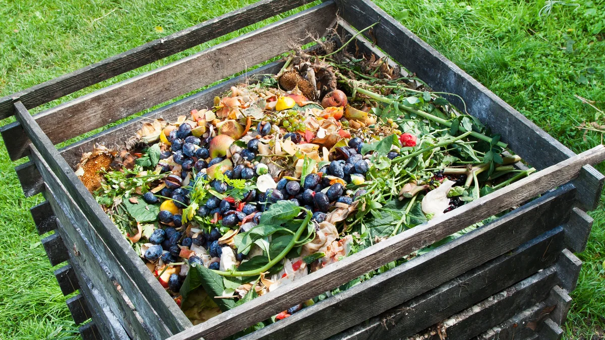 backyard compost pile