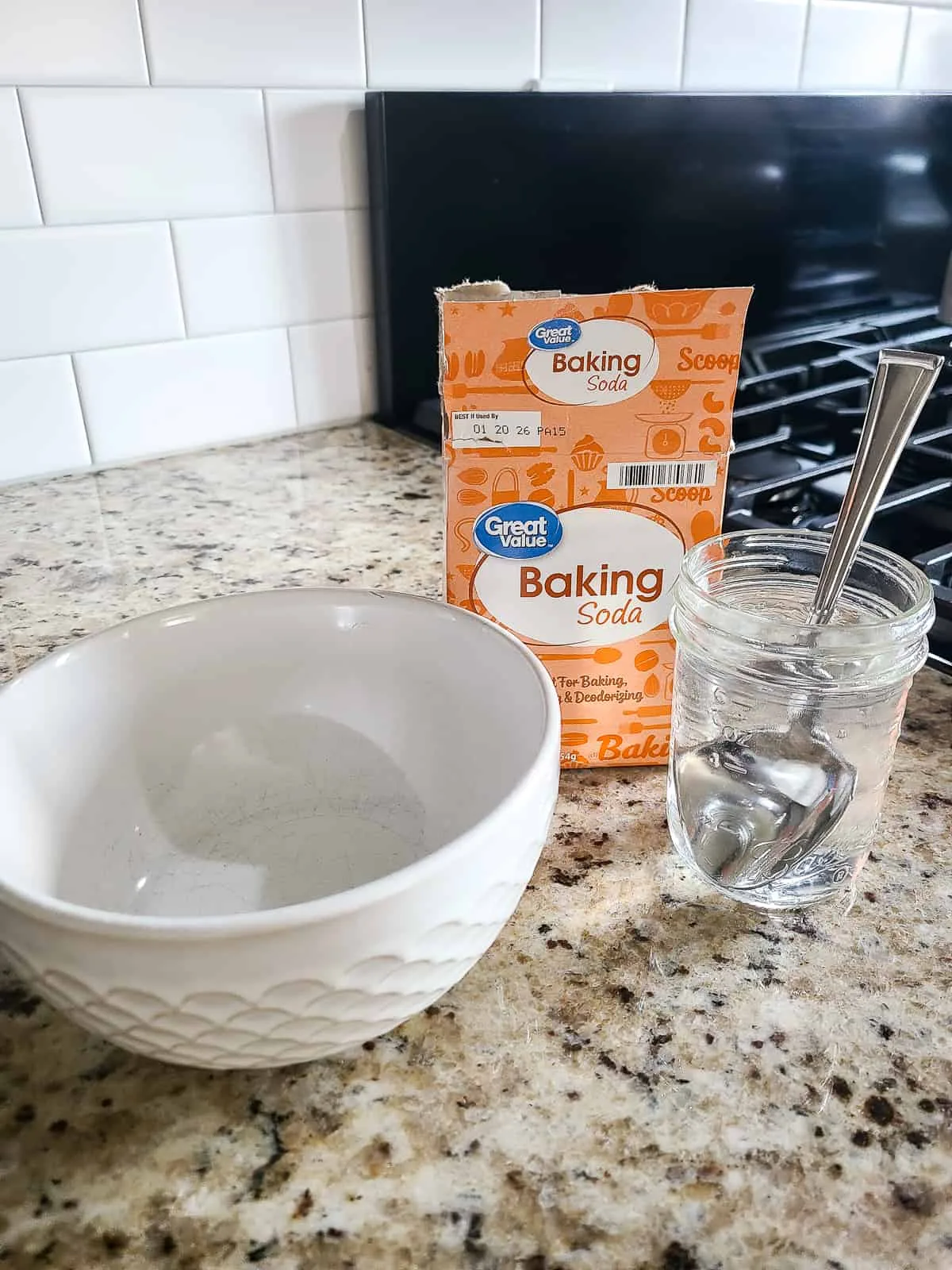 baking soda paste stain removal