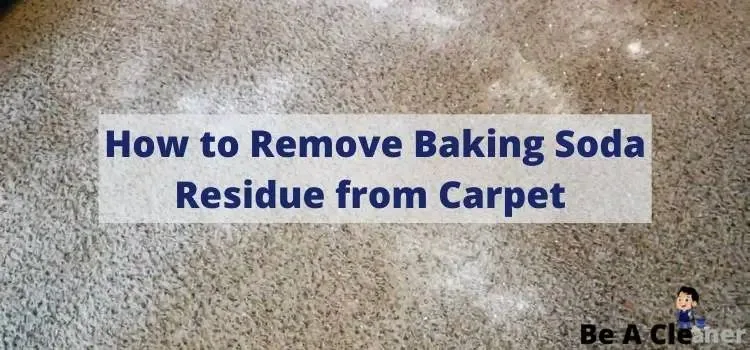 baking soda residue