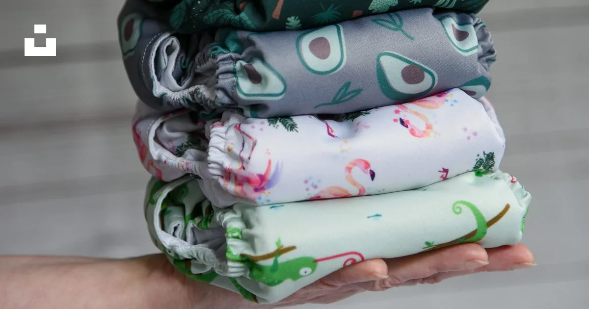 cloth diaper stash pile
