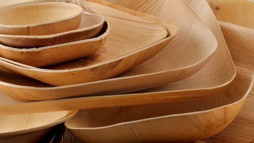 compostable palm leaf plates