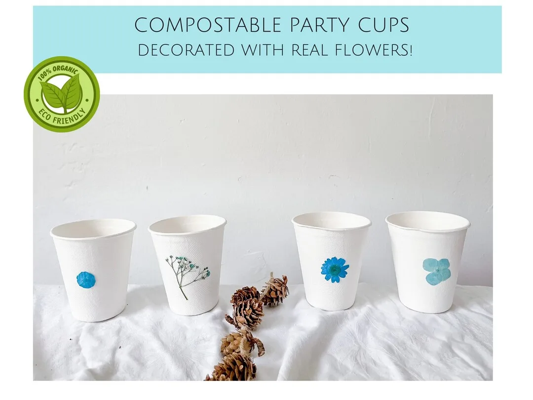 compostable party cups assortment