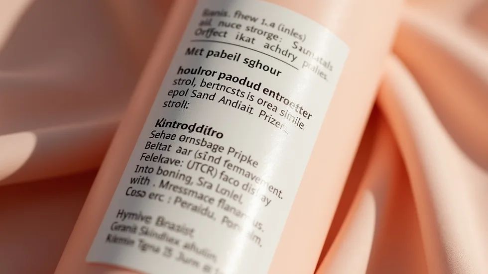 INCI label