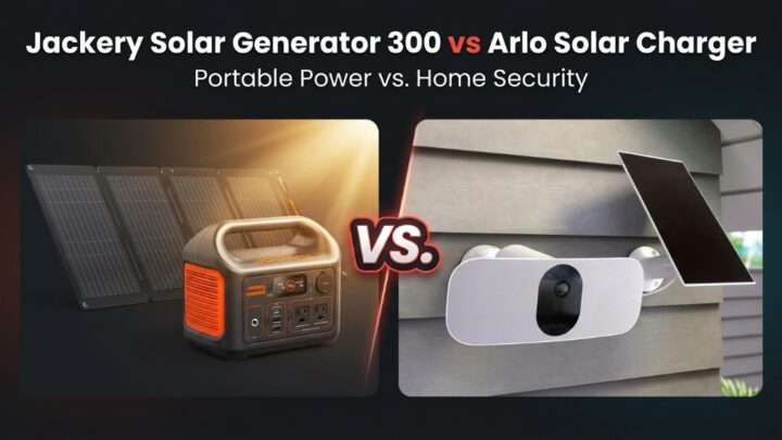 Jackery Solar Generator 300 vs Arlo Solar Charger