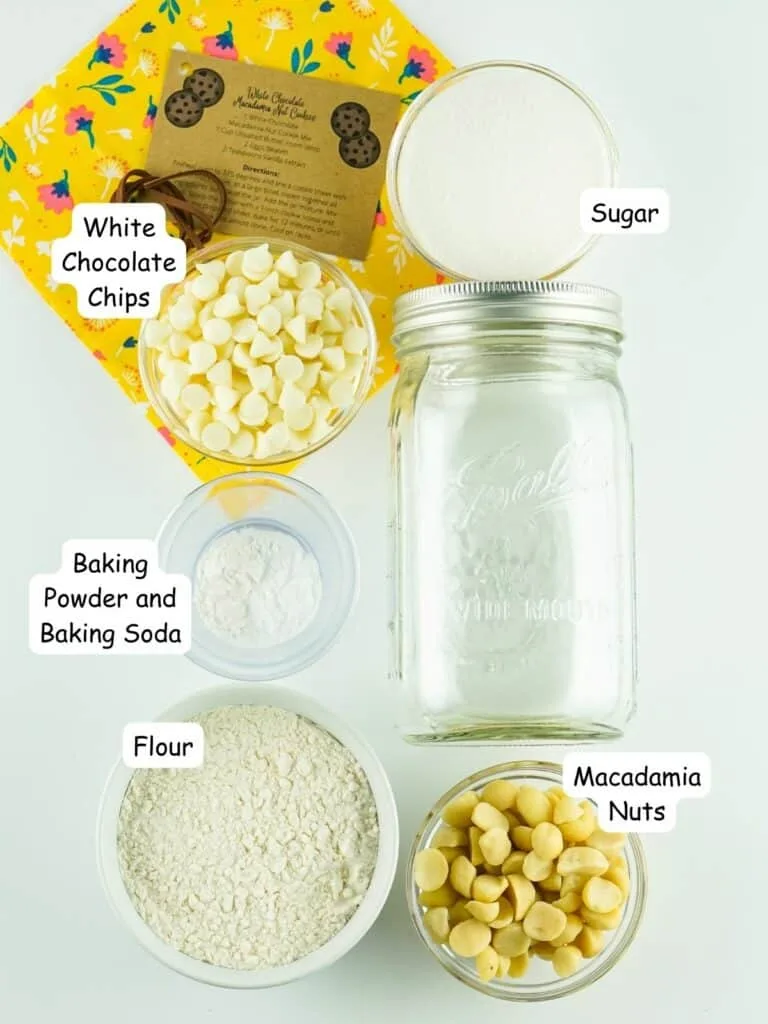 mason jar cookie mix layers