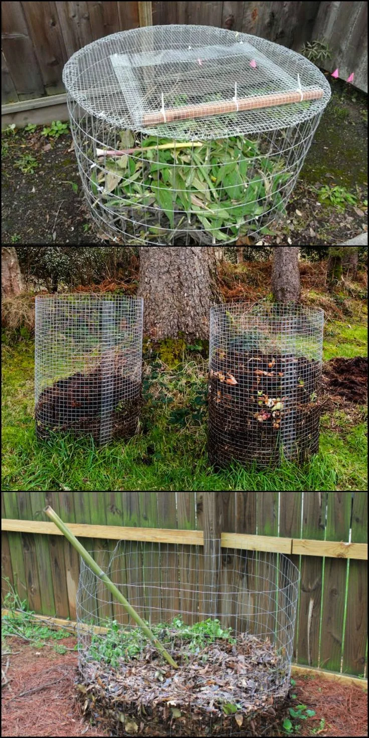 wire mesh compost bin