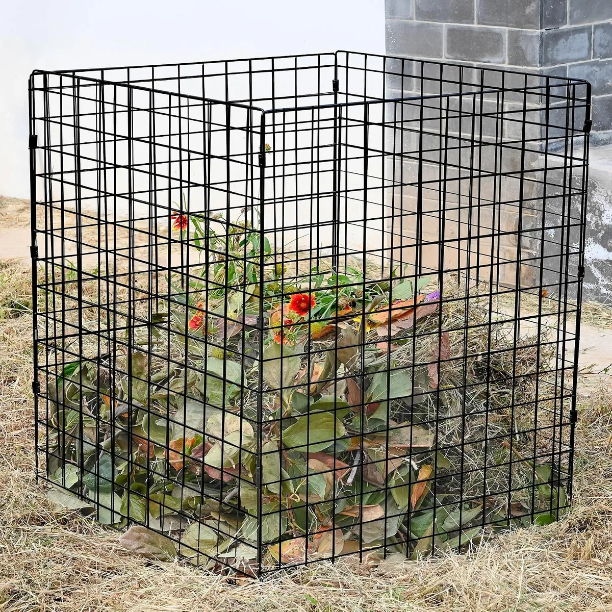 wire mesh cylinder compost bin