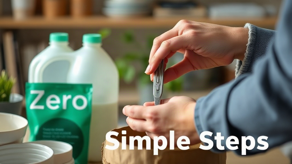 Hands using metal tongs beside a green Zero package, white bottles, and bowls on a shelf.